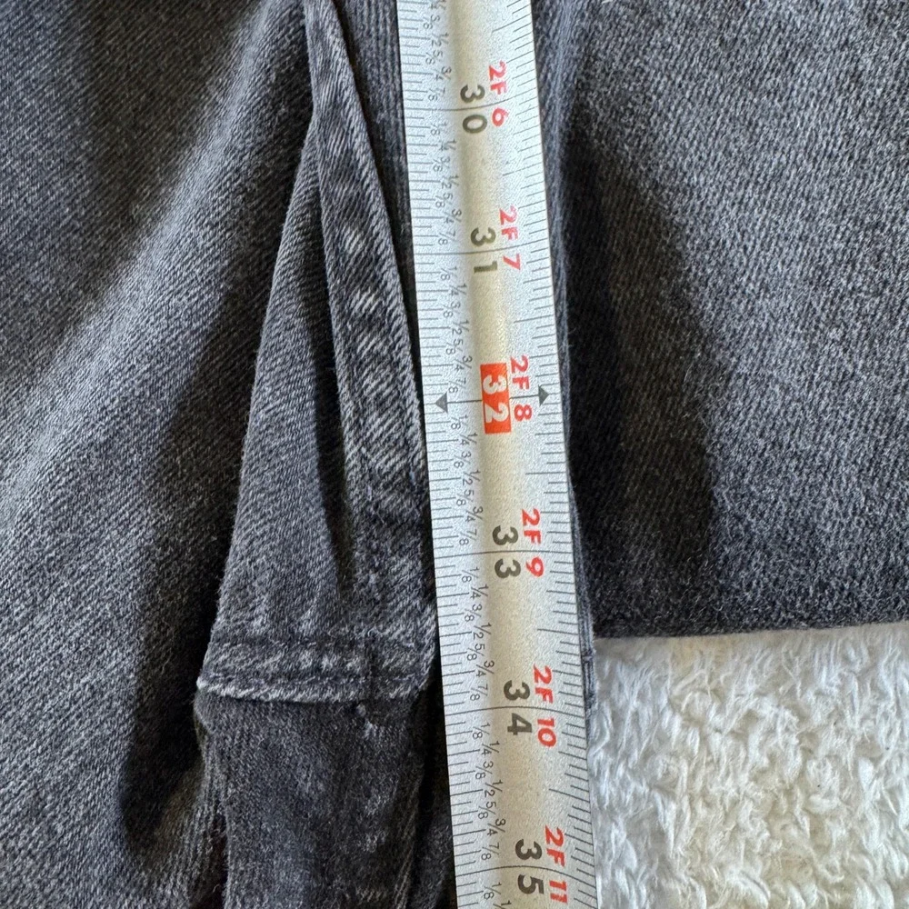 Vintage Levi's 550 Mens 33x34 Tag 32x34 Fit Black Relaxed Tapered Jeans Made USA